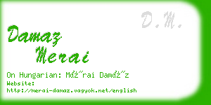 damaz merai business card